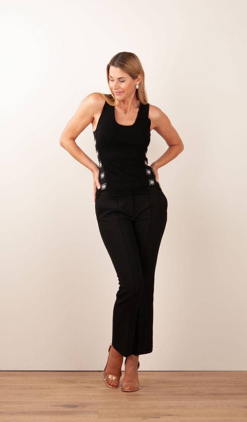 Elisabetta Franchi Top Schwarz Wochenangebot
