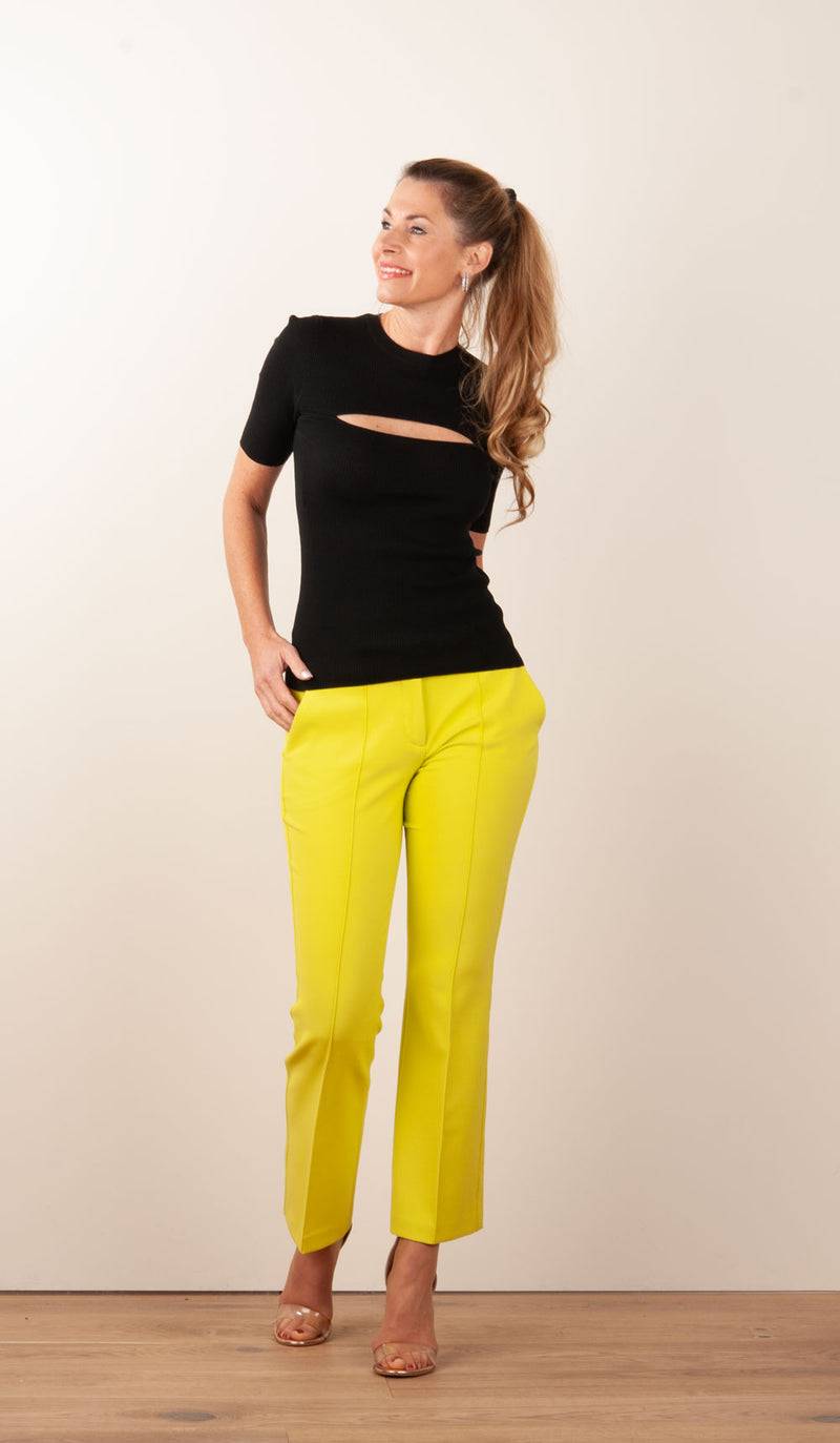 Cambio Hose „Farah“ Lime Begrenzte Freigabe