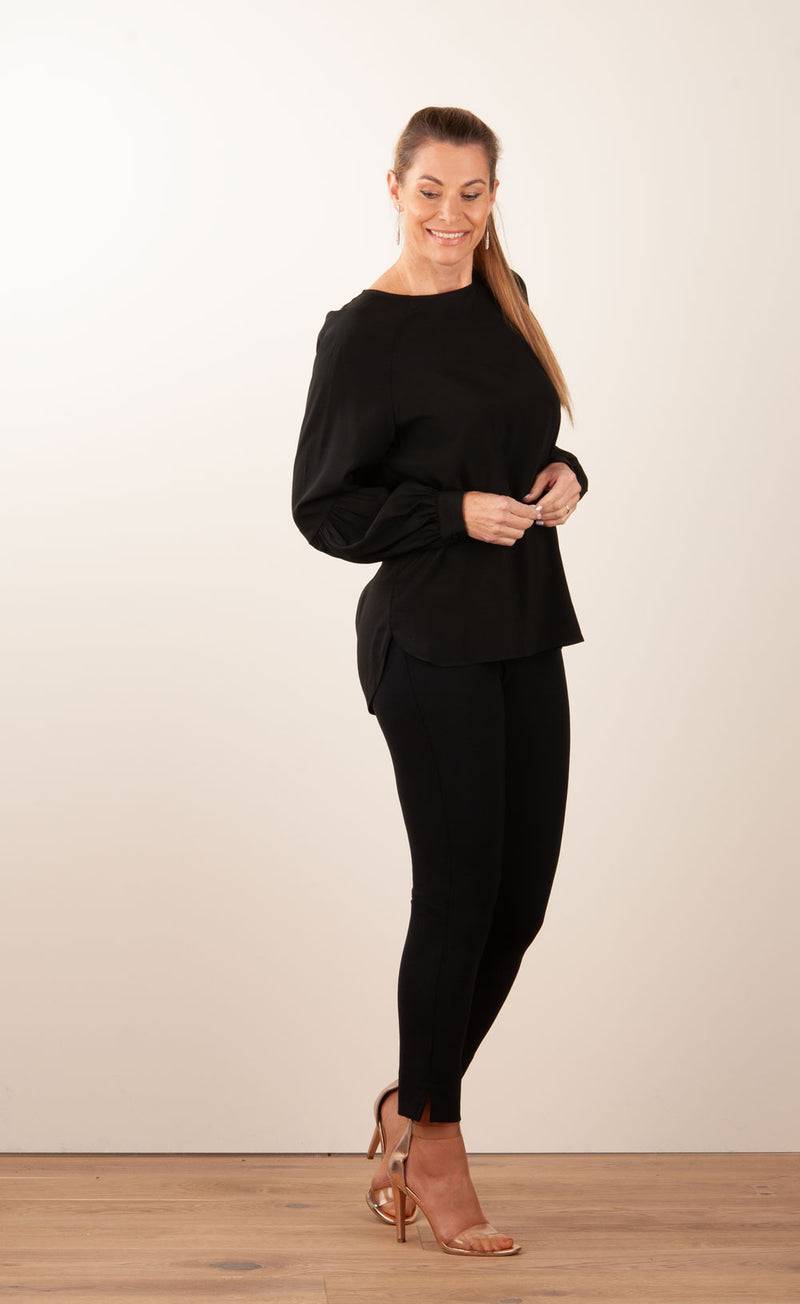 Herzensangelegenheit Bluse Schwarz Nur für heute