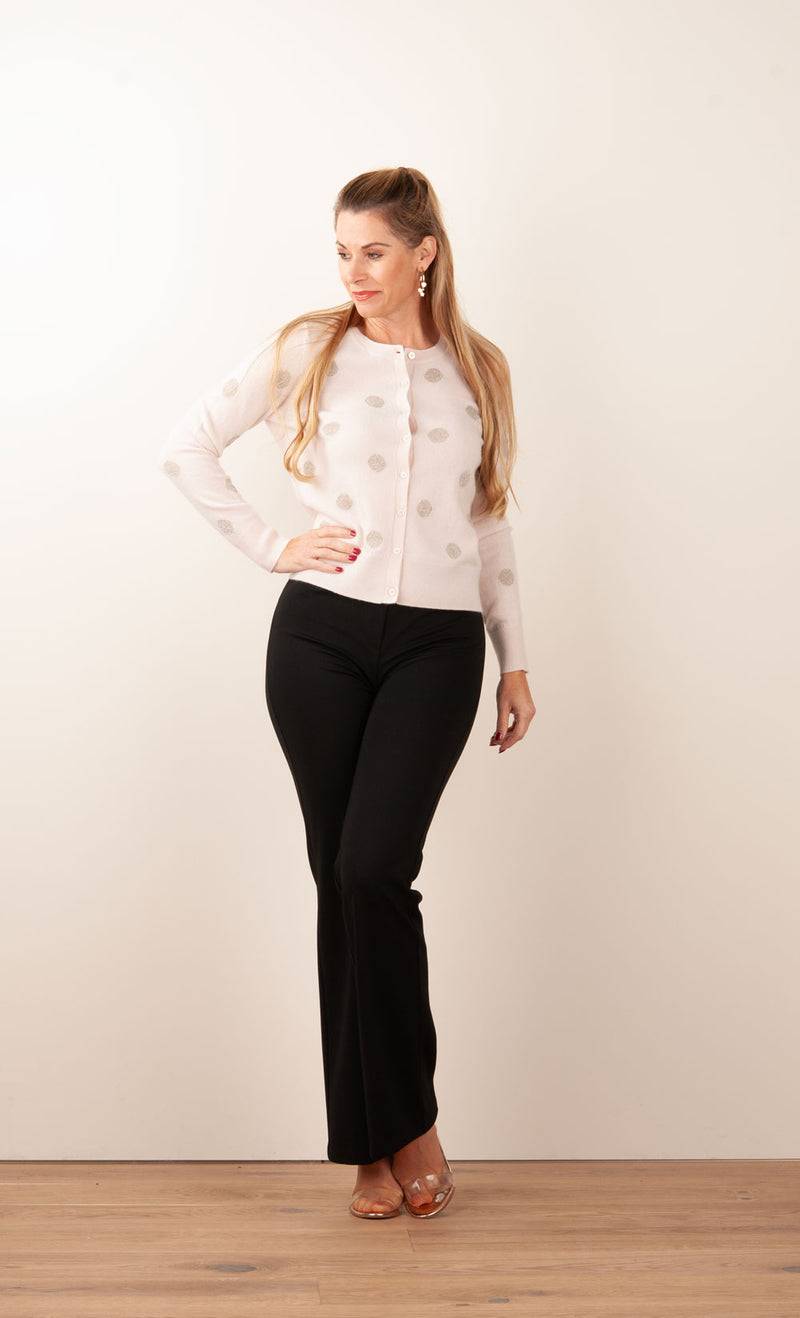 fleur Strickjacke „Tupfen“ Puder Super Rabatt