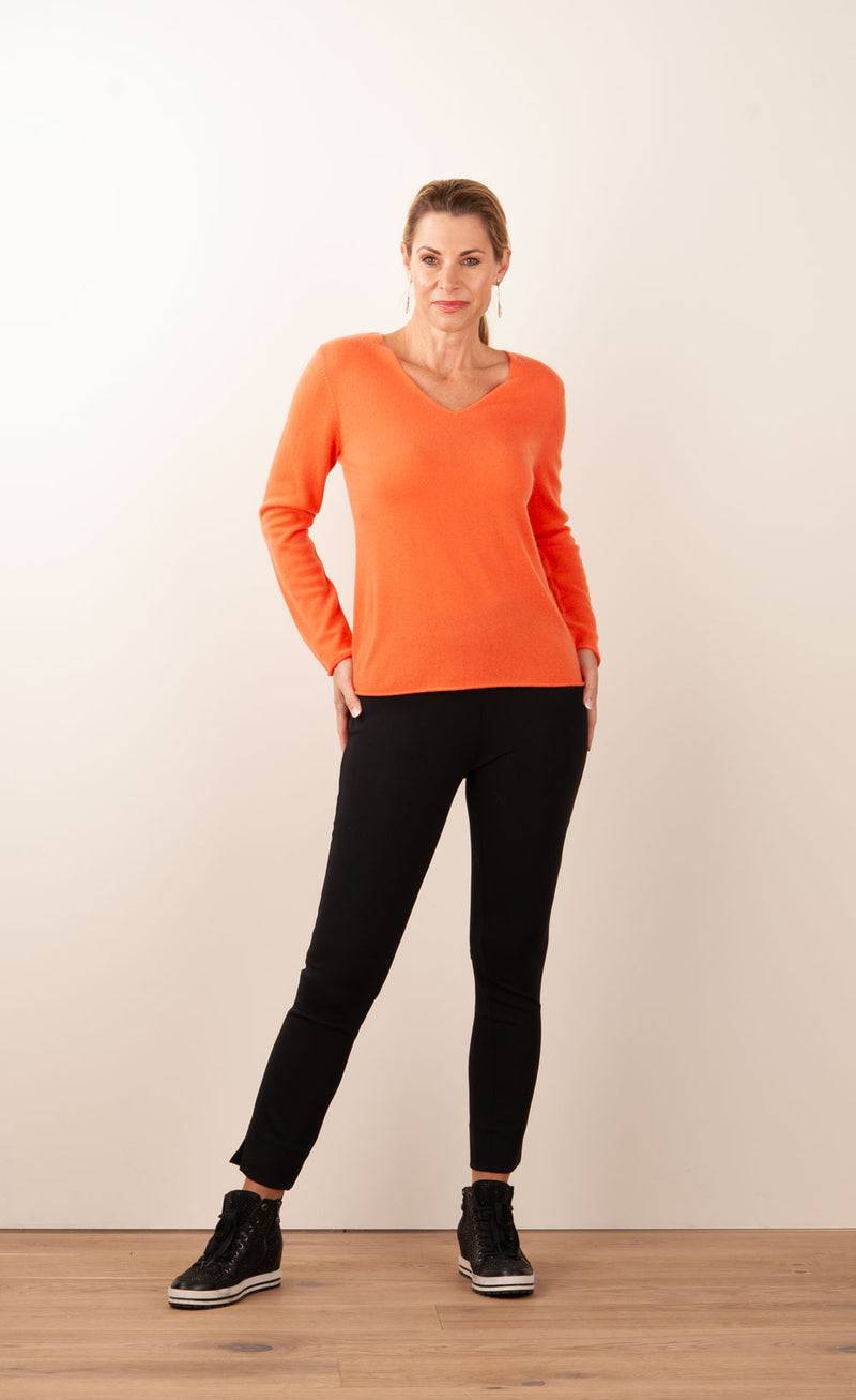 Herzensangelegenheit Kaschmir Pullover Orange zollfrei