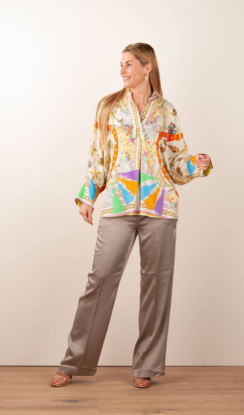 Cambio Hose „Avril“ Taupe Online Shopping