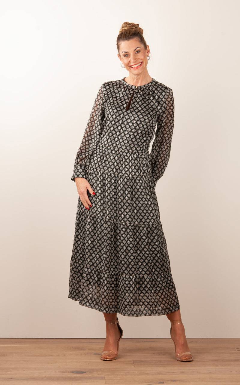fleur Kleid Schwarz | Multicolor Bis zu 55% Rabatt
