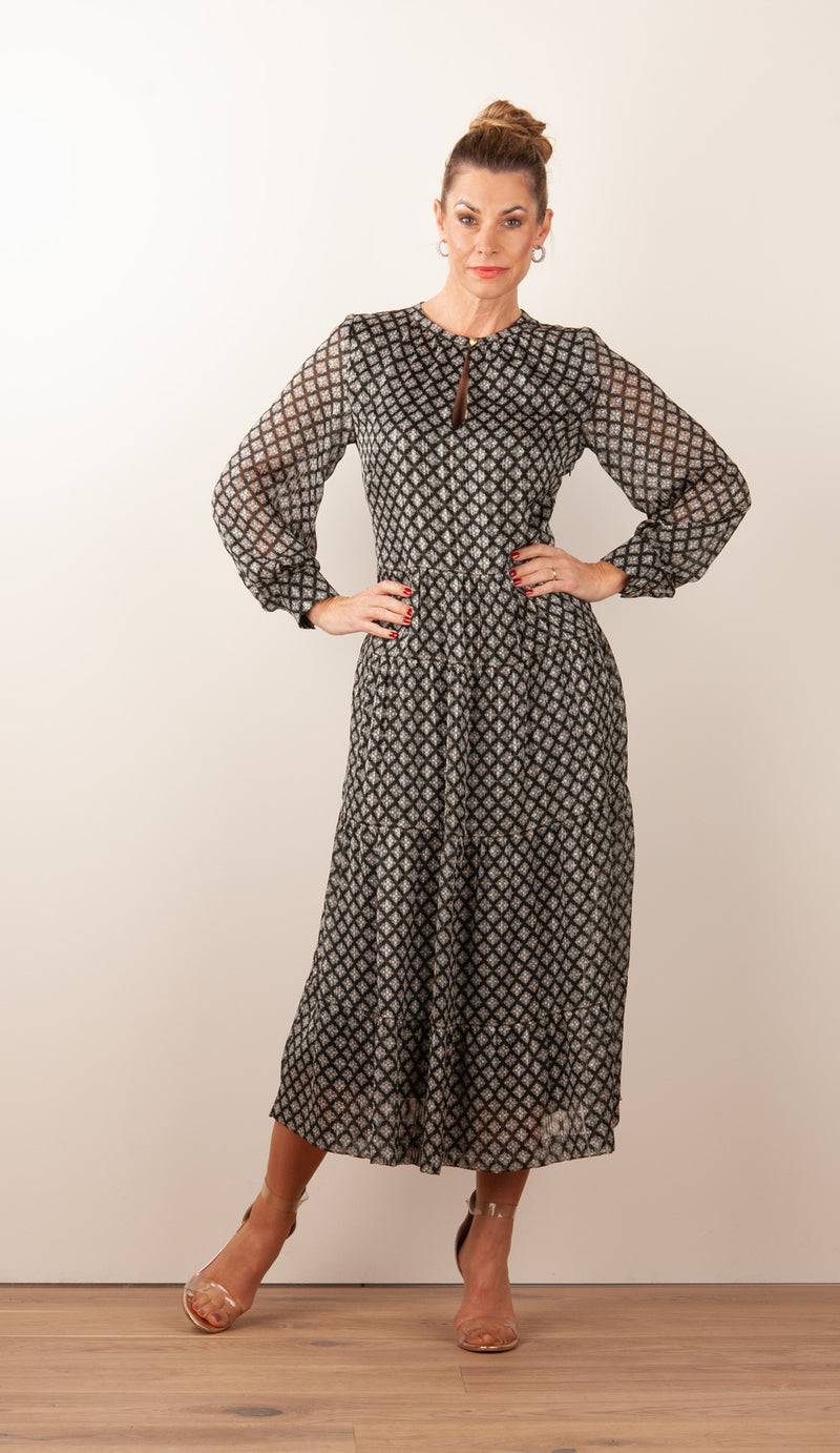 fleur Kleid Schwarz | Multicolor Bis zu 55% Rabatt