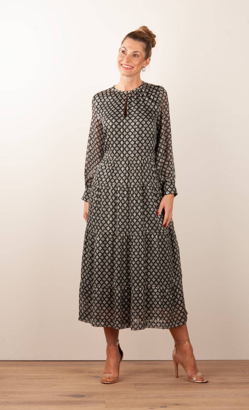fleur Kleid Schwarz | Multicolor Bis zu 55% Rabatt