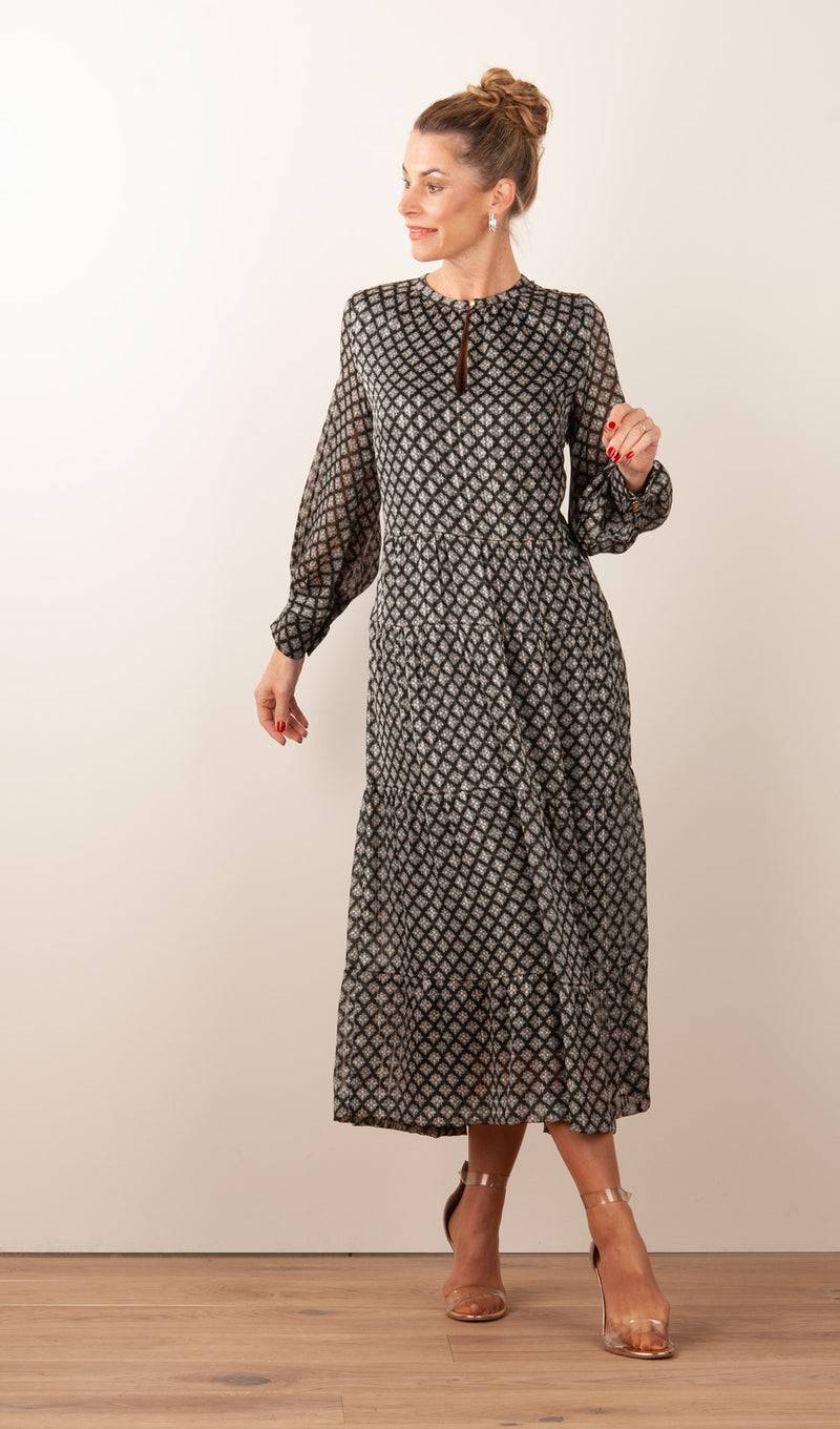 fleur Kleid Schwarz | Multicolor Bis zu 55% Rabatt