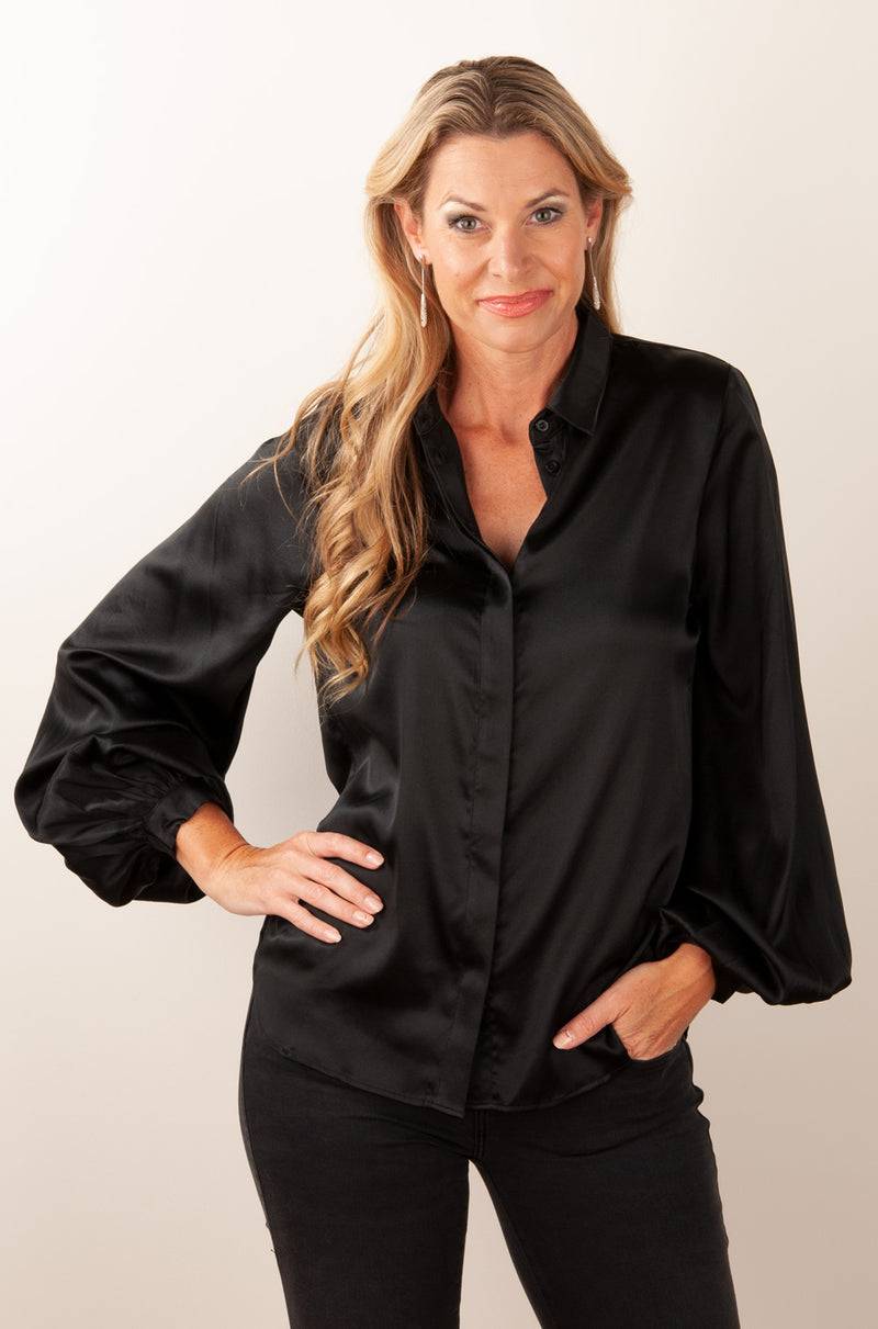 Charlotte Sparre Bluse Schwarz 50% Rabatt für begrenzte Zeit