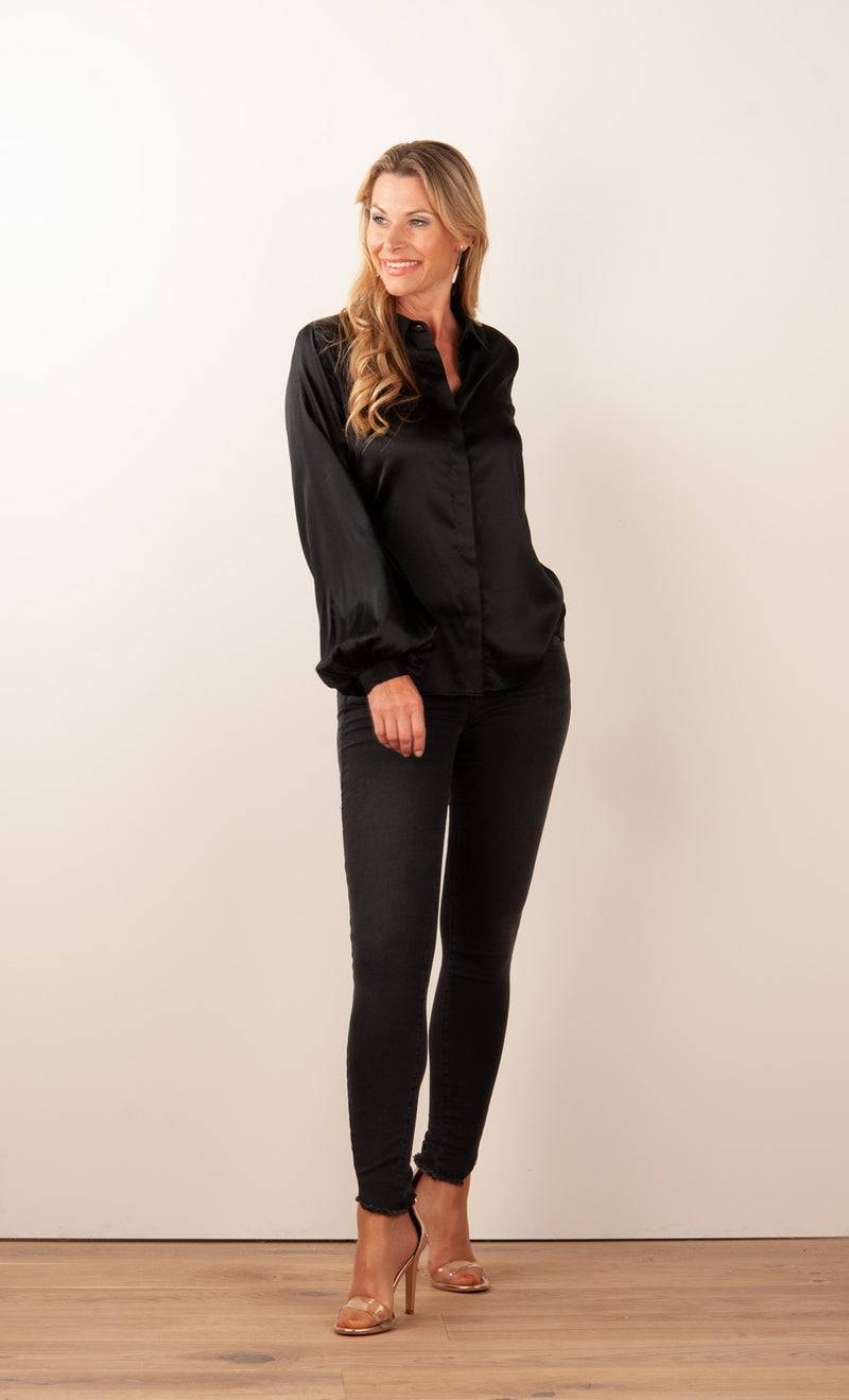 Charlotte Sparre Bluse Schwarz 50% Rabatt für begrenzte Zeit