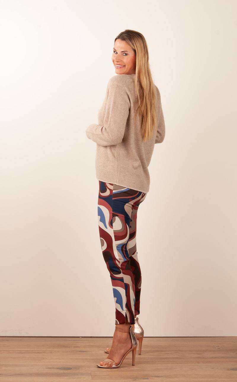 Kitted in Cashmere Kaschmir Pullover Beige Fabrikverkauf