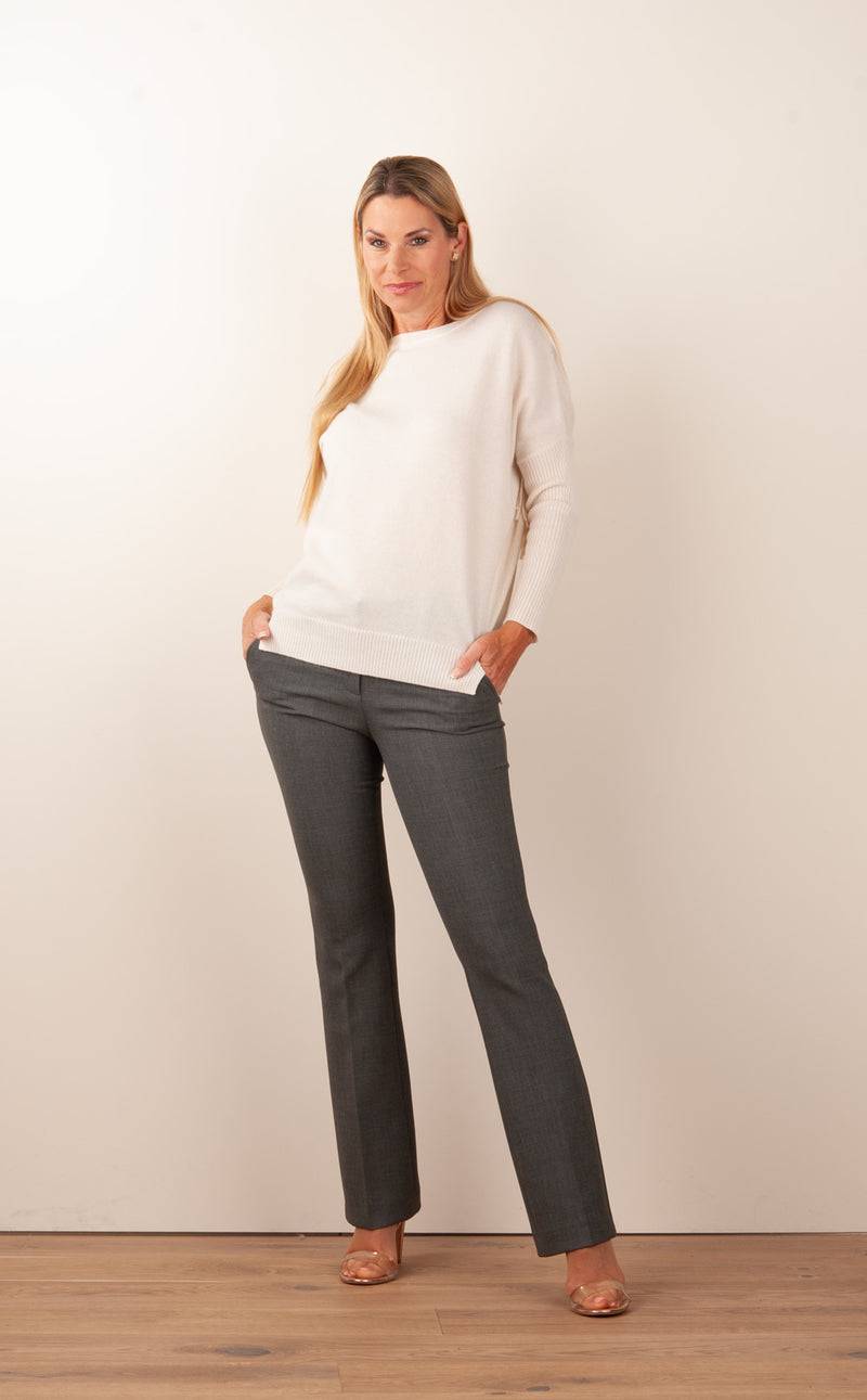 Seductive Hose „Caro“ Melange Grau Kostenloser Versand