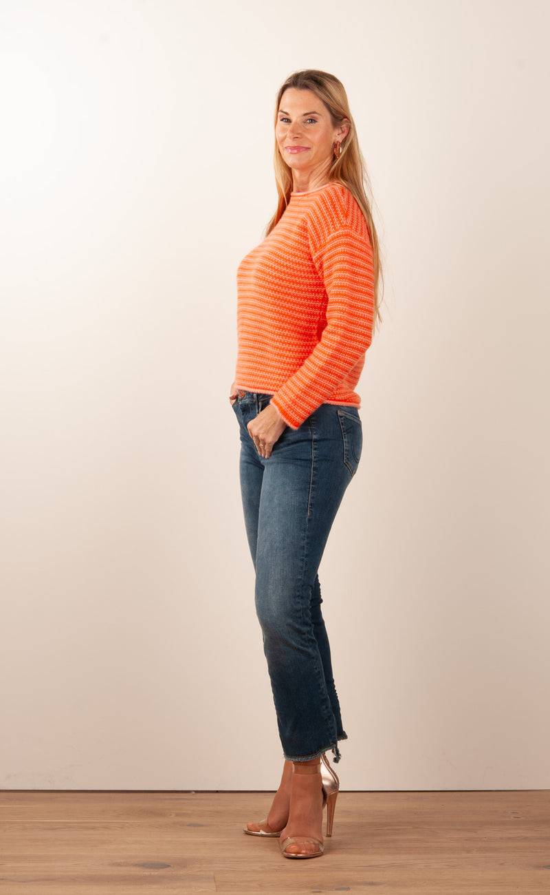 Kitted in Cashmere Kaschmir Pullover Koralle | Rosa Online Shopping