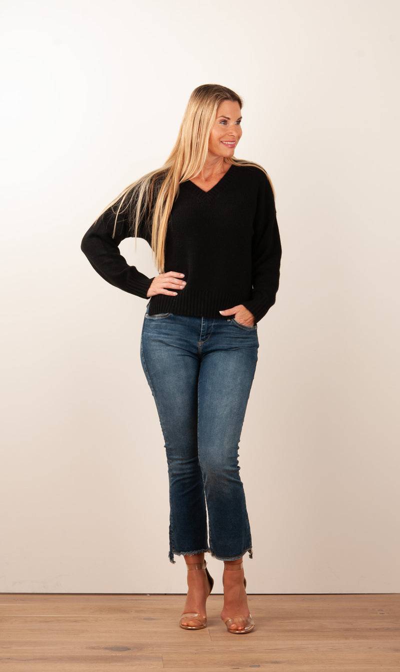 Kitted in Cashmere Kaschmir Pullover Schwarz Black Friday