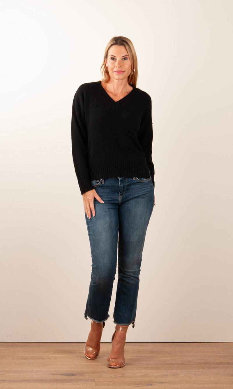 Kitted in Cashmere Kaschmir Pullover Schwarz Black Friday