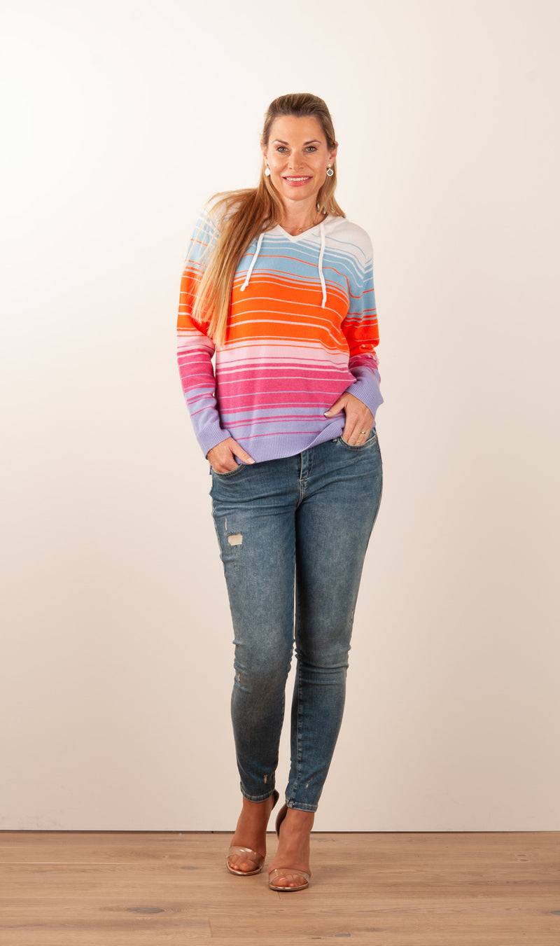 Kitted in Cashmere Kaschmir Sweater Multicolor Vatertagsangebot