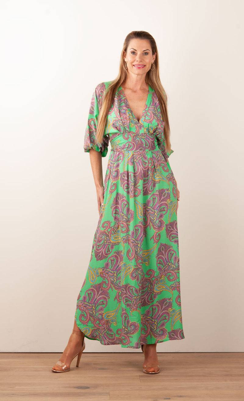 Melissa Odabash Kleid „Cecilia“ Grün | Multicolor VIP-Rabatte