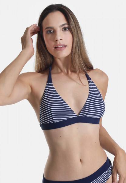 Sassamode Triangel Bikini-Top STRIPE PRINT Sonderangebote