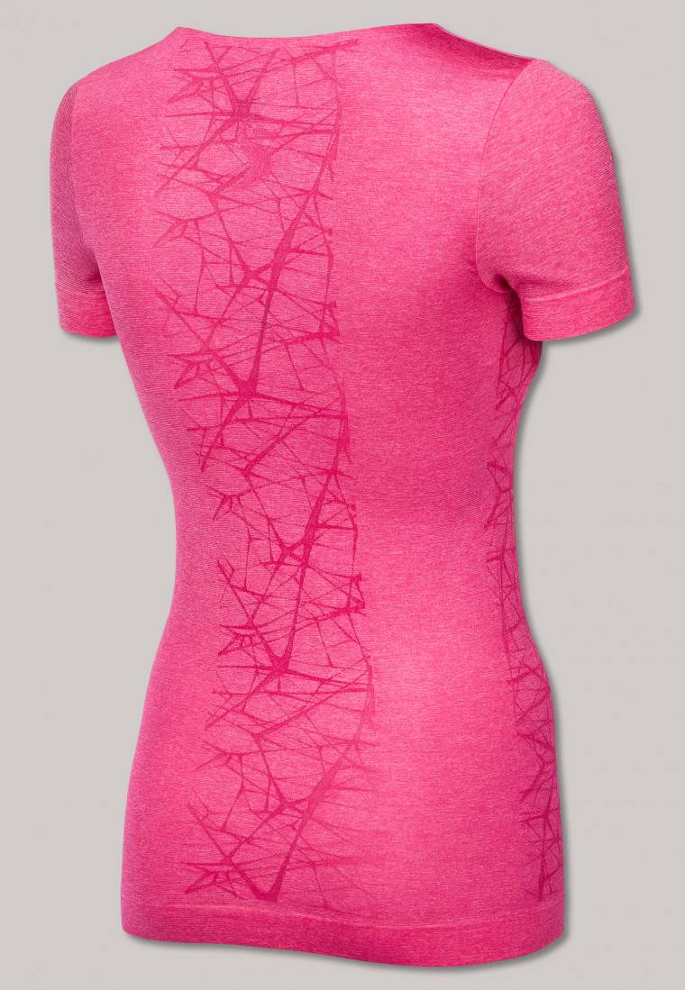 Schiesser Shirt kurzarm ultraleicht Seamless pink meliert - Active Mesh Light Online Shopping