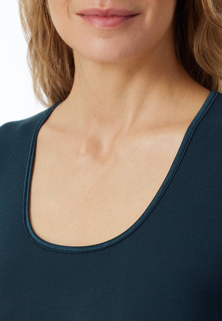 Schiesser Shirt kurzarm dunkelblau - Luxury Cyber Monday