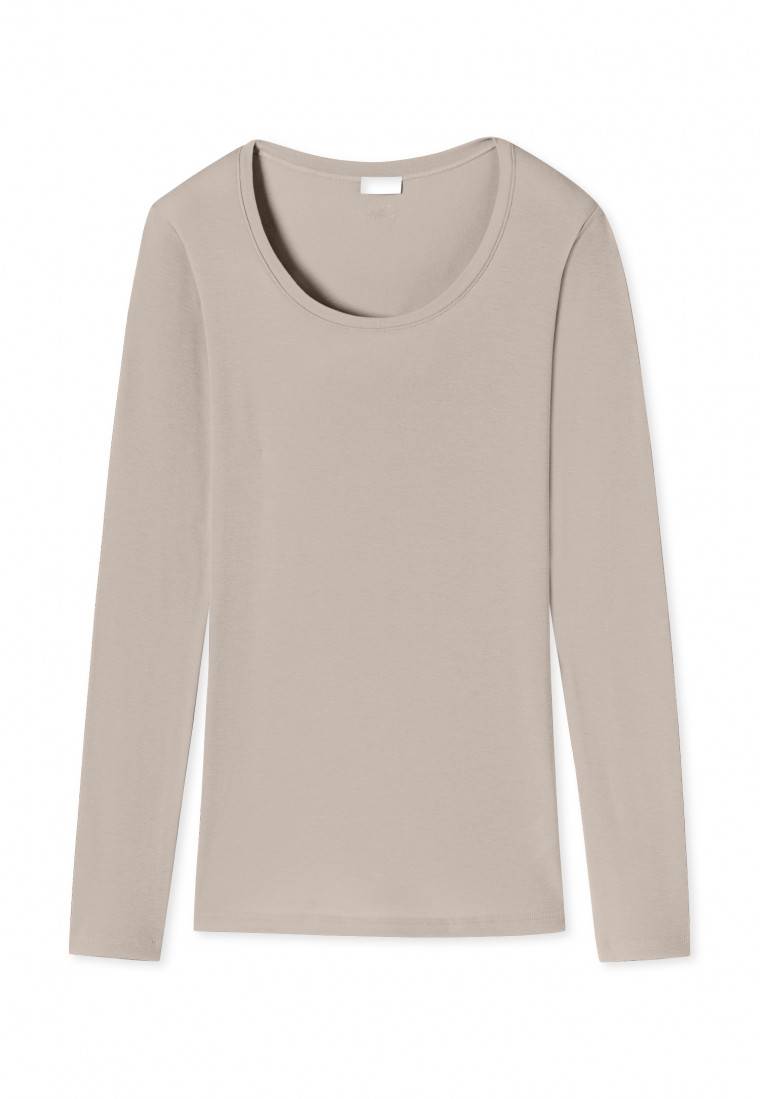 Schiesser Shirt langarm beige - Revival Martina Muttertagsangebot