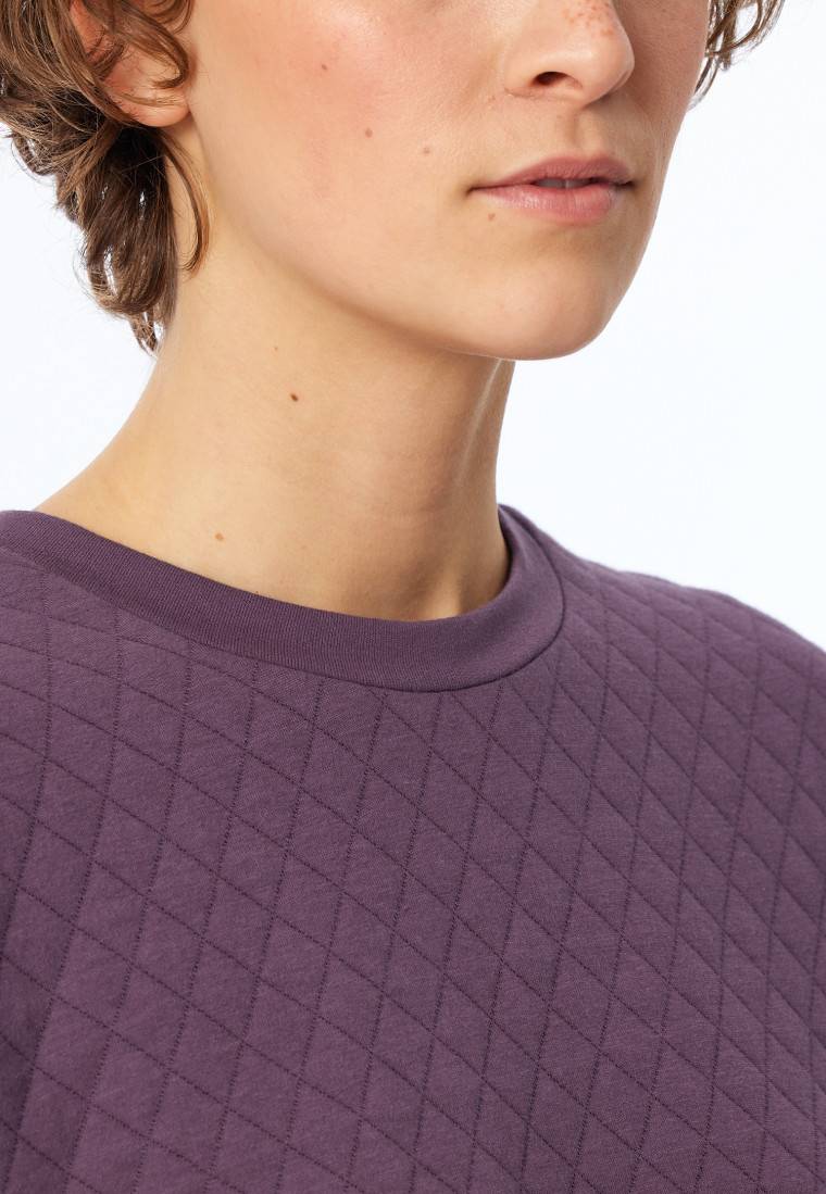 Schiesser Sweatshirt Jersey-Quiltstoff und Sweatware malve - Mix+Relax Top Angebot