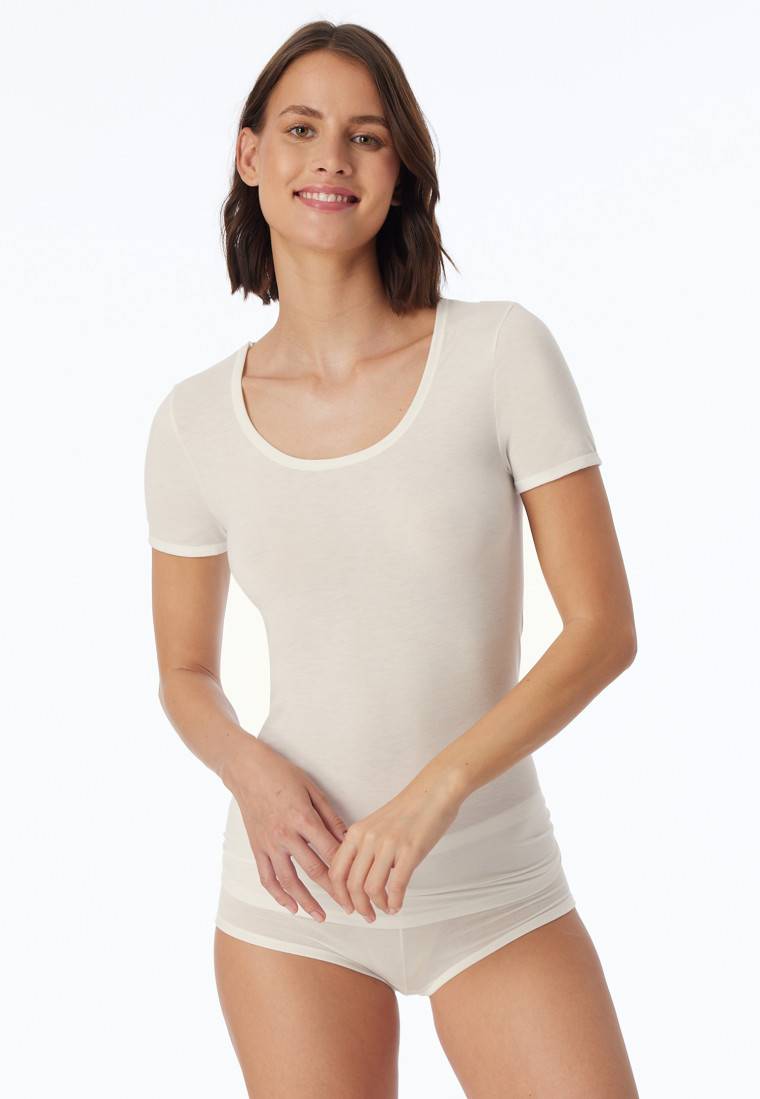 Schiesser Shirt kurzarm naturweiß - Personal Fit