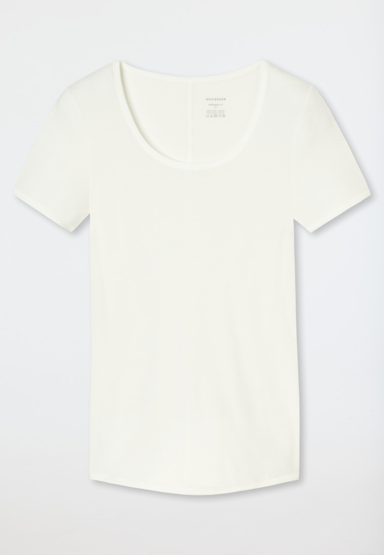 Schiesser Shirt kurzarm naturweiß - Personal Fit Neuheiten
