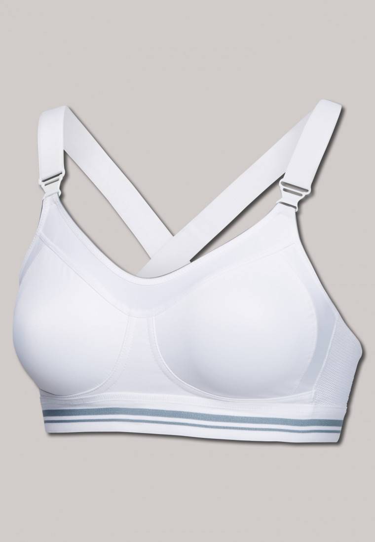 Schiesser Sport-BH Aktiv High Impact weiß - Sport BH Kostenlose Rückgabe