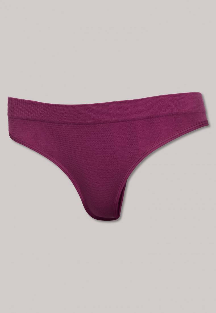 Schiesser Thong seamless Bambus beere - Active Mesh Bamboo Letzte 3 Tage