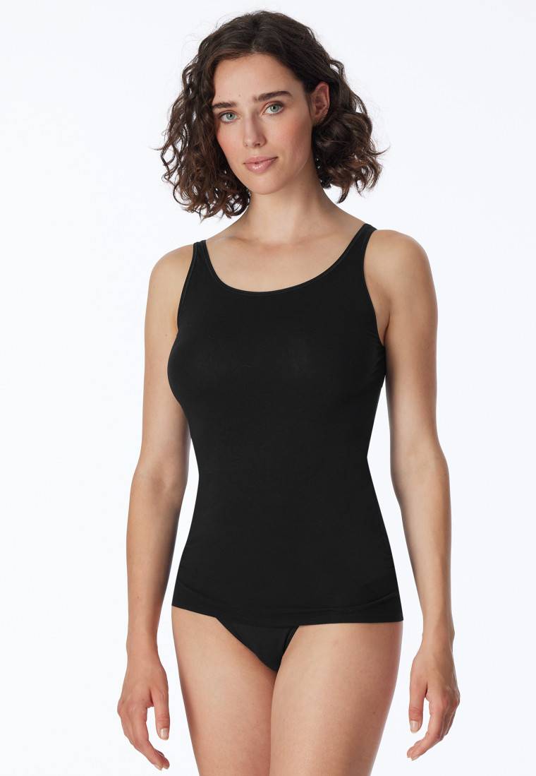 Schiesser Top 2er-Pack Organic Cotton schwarz - 95/5 Super Rabatt