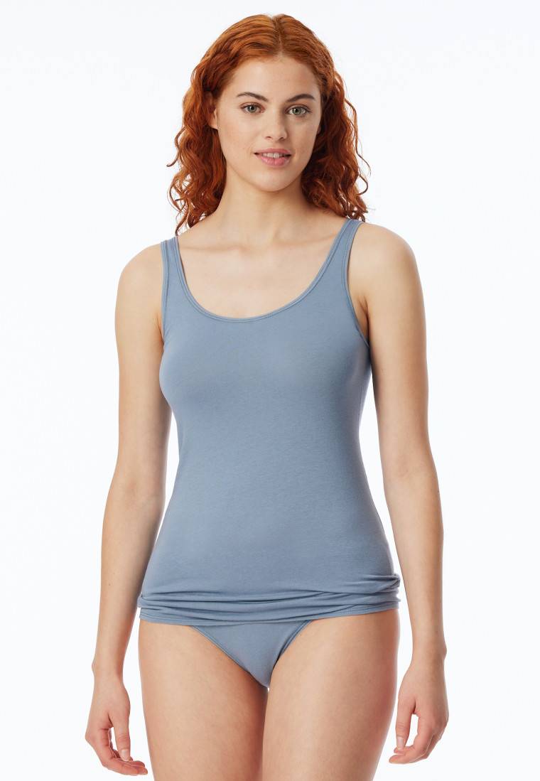 Schiesser Top 2er-Pack Organic Cotton schwarz/graublau - 95/5 Organic Clearance-Verkauf