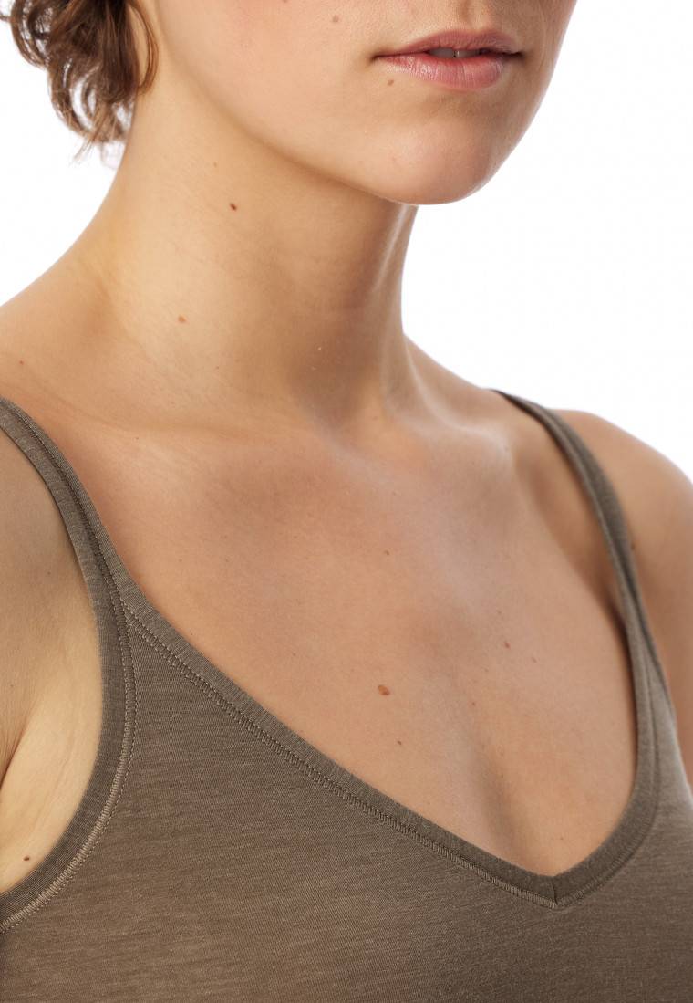 Schiesser Spaghetti-Top taupe - Personal Fit Hotsell