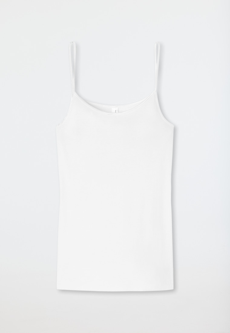 Schiesser Spaghetti-Top weiß - Luxury Sonderangebot