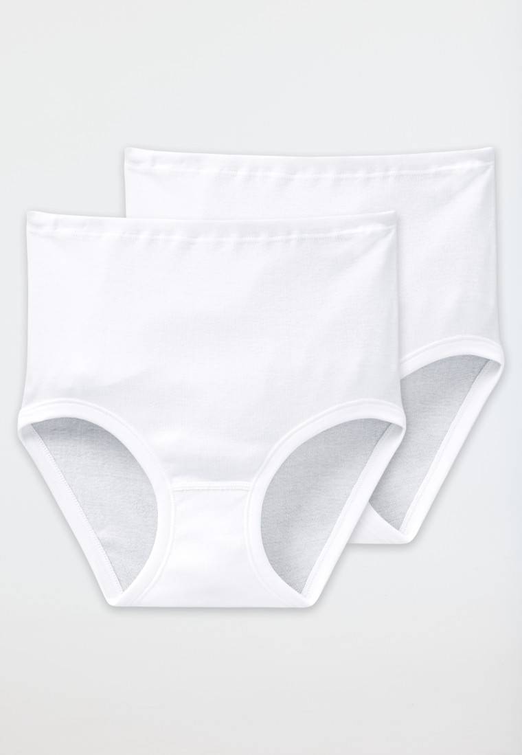 Schiesser Taillenslips 2er- Pack Feinripp weiß - Original Feinripp Muttertagsangebot