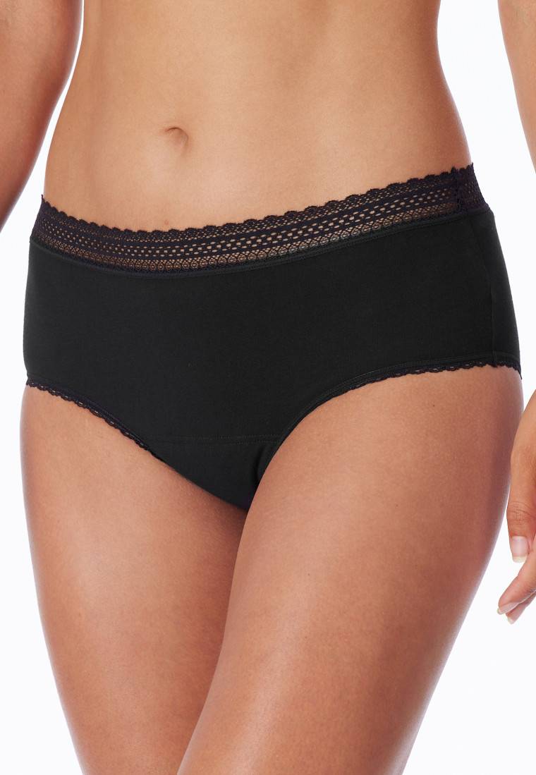 Schiesser Periodenpantys 2er-Pack Spitze schwarz - Secret Care Vatertagsangebot