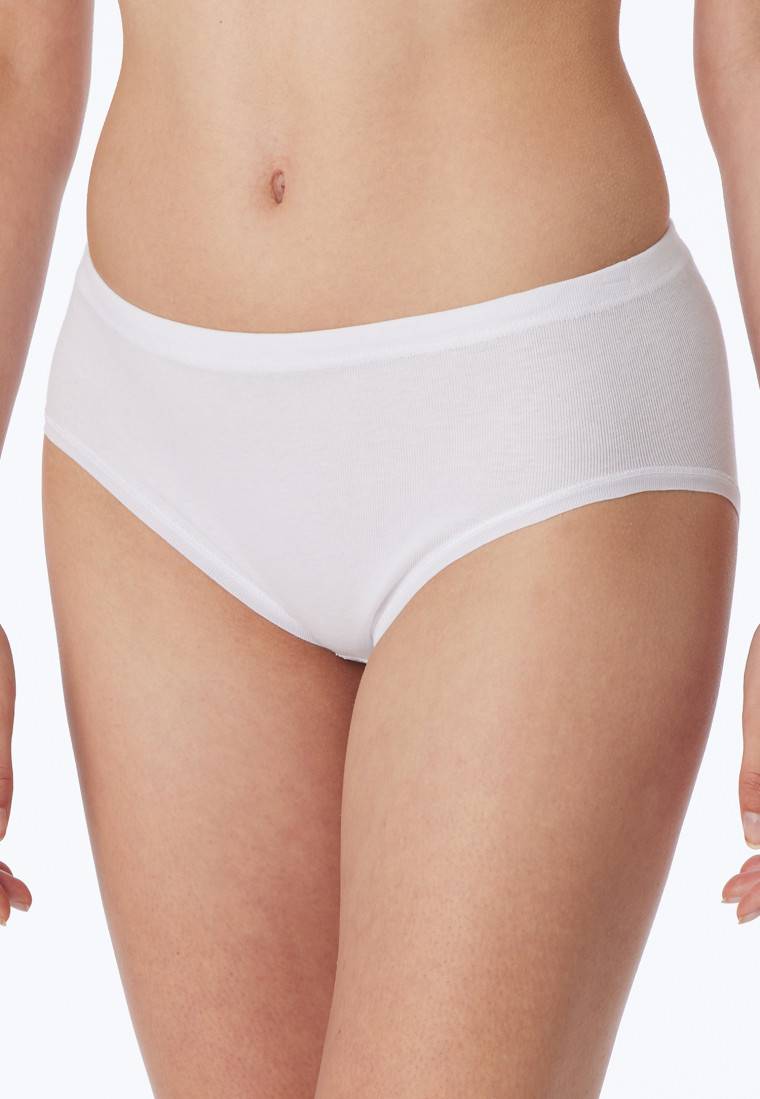 Schiesser Hüftslips 2er-Pack Feinripp weiß - Original Classics Blitzangebot