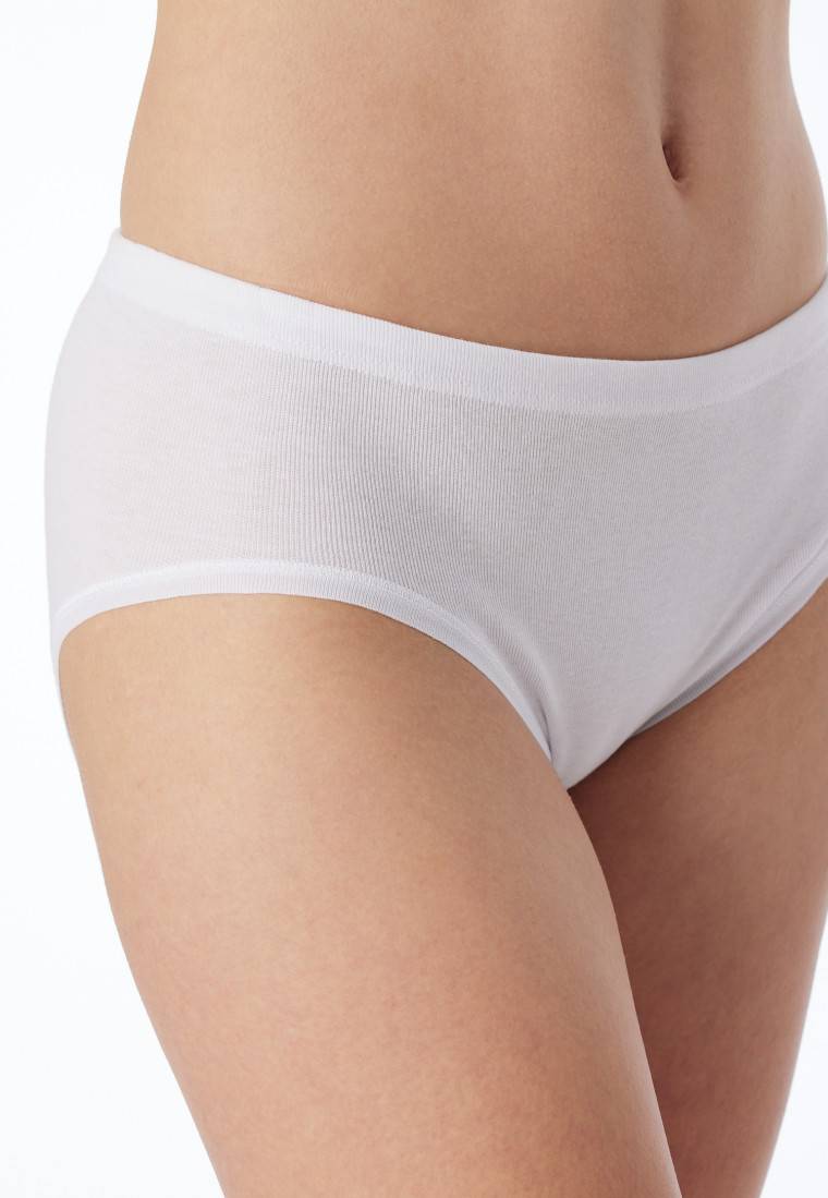 Schiesser Hüftslips 2er-Pack Feinripp weiß - Original Classics Blitzangebot