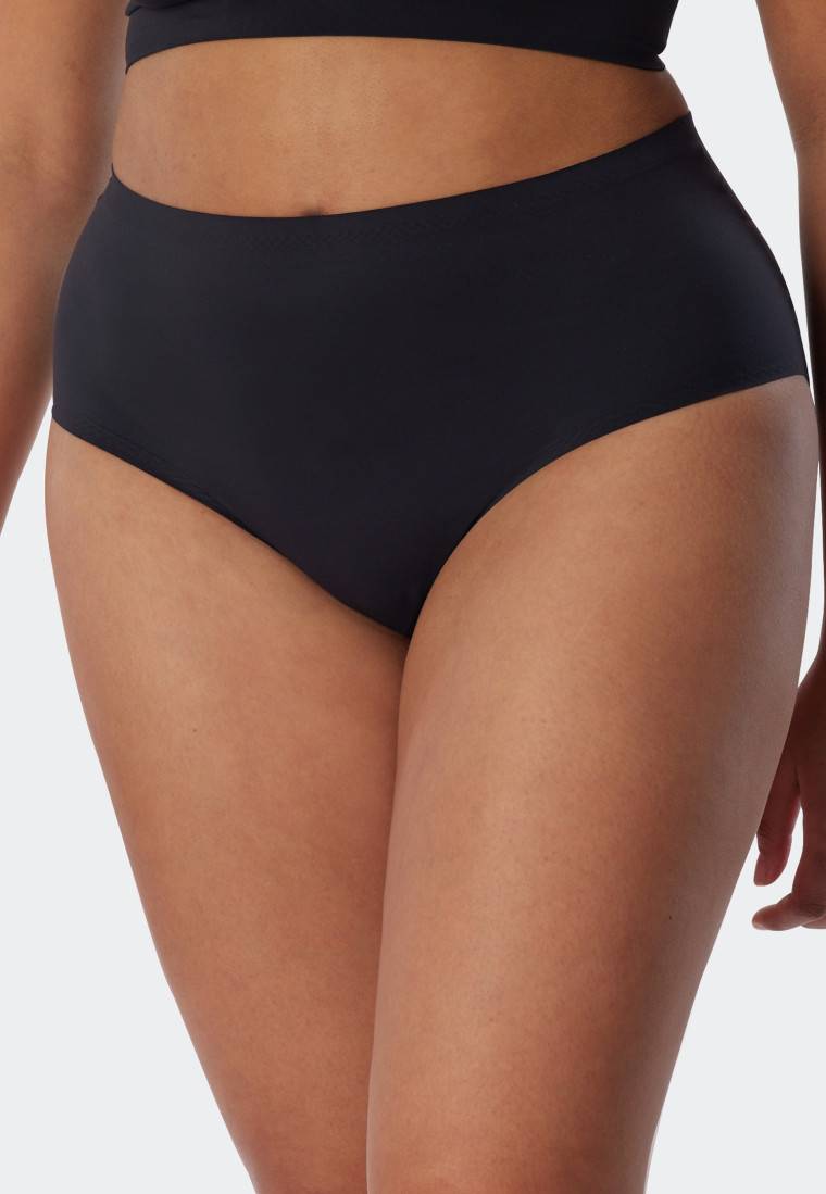 Schiesser Maxi-Slip Microfaser schwarz - Invisible Soft Große Rabatte