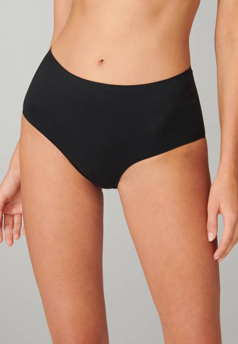 Schiesser Maxi-Slip Microfaser schwarz - Invisible Soft Große Rabatte