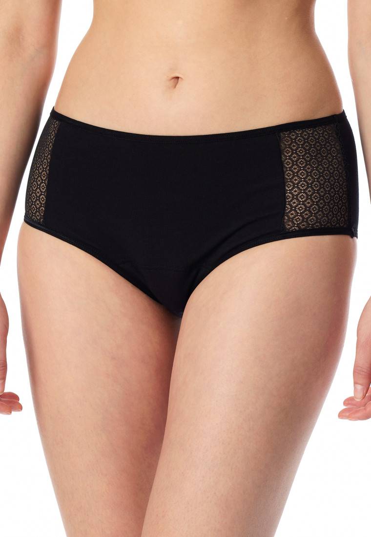 Schiesser Perioden-Panty Spitze schwarz - Secret Care Bis zu 65% Rabatt