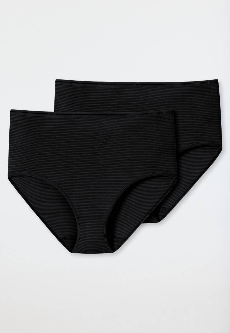 Schiesser Midi-Slips 2er-Pack schwarz - Modal Essentials Nur für heute