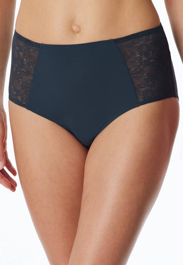 Schiesser Midi-Slip Spitze dunkelblau - Air Discount Store für neue Produkte