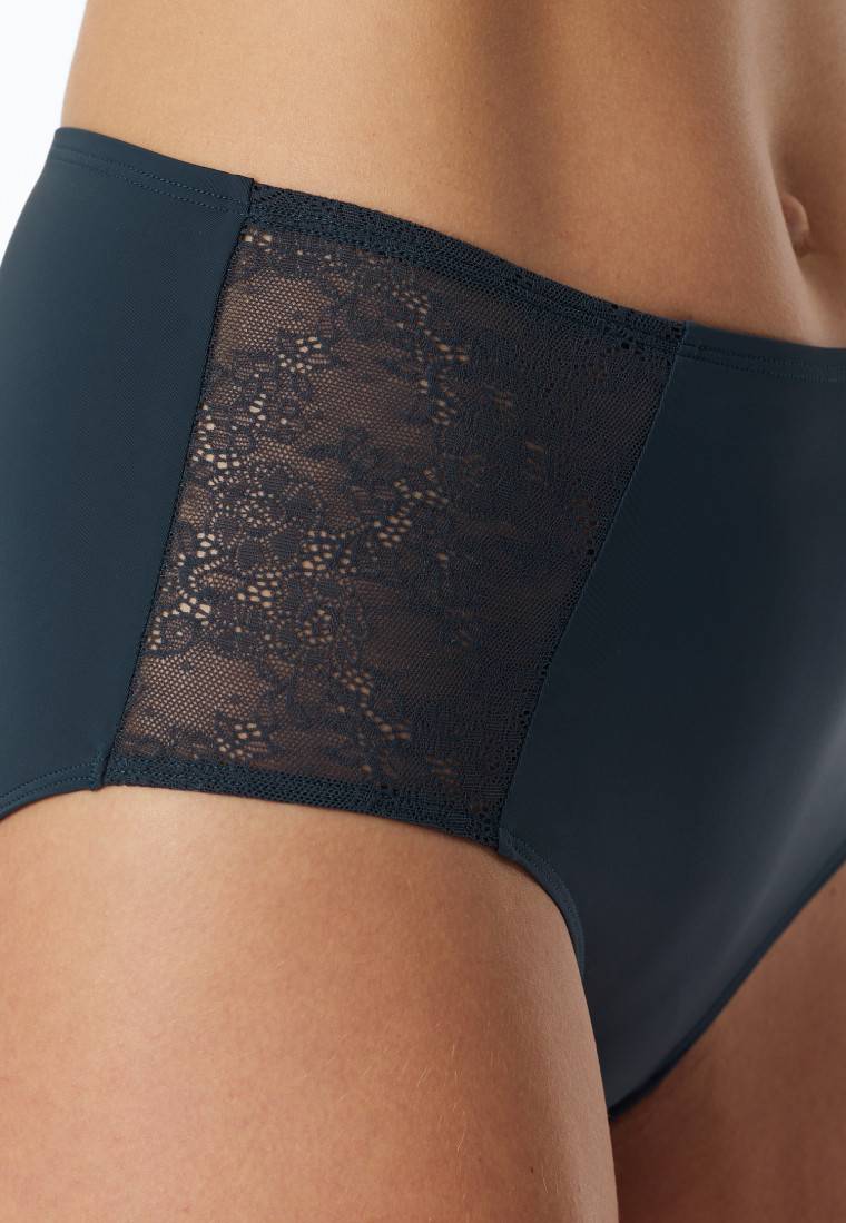 Schiesser Midi-Slip Spitze dunkelblau - Air Discount Store für neue Produkte