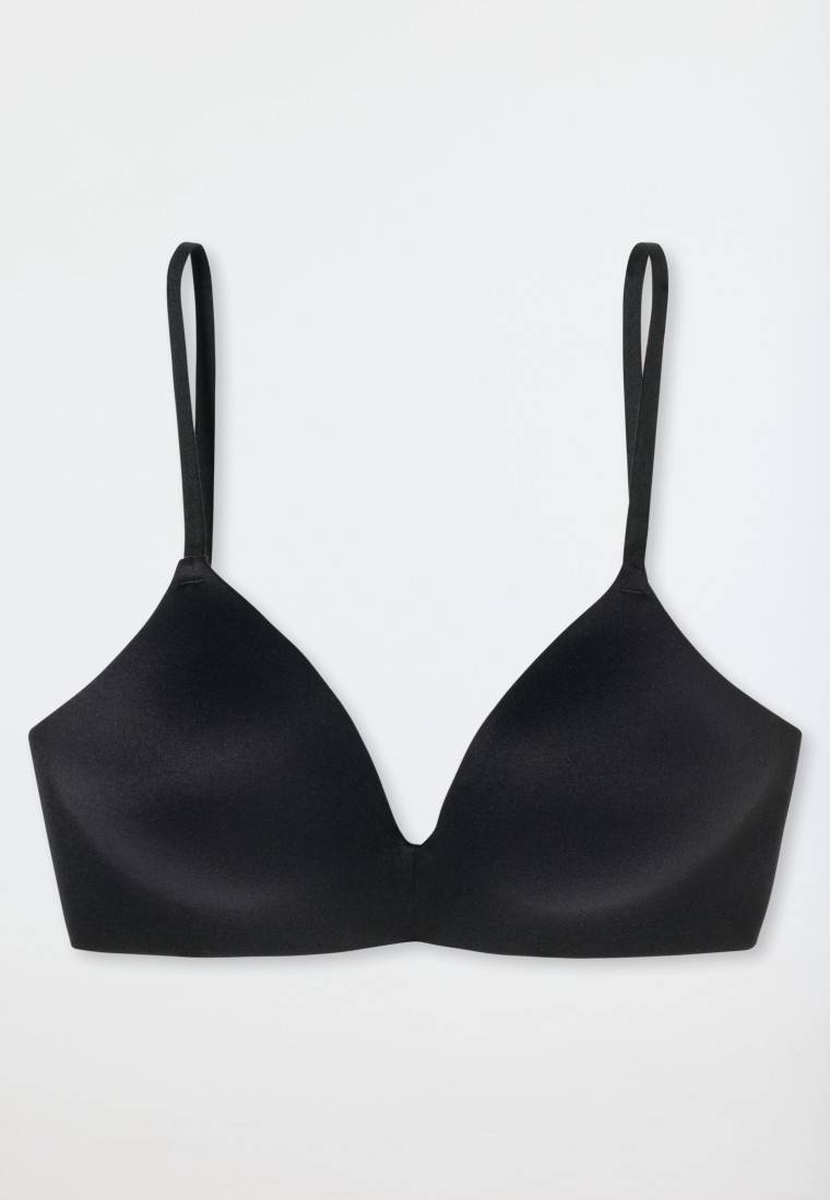 Schiesser BH ohne Bügel gepadded schwarz - Invisible Soft Fabrikladen