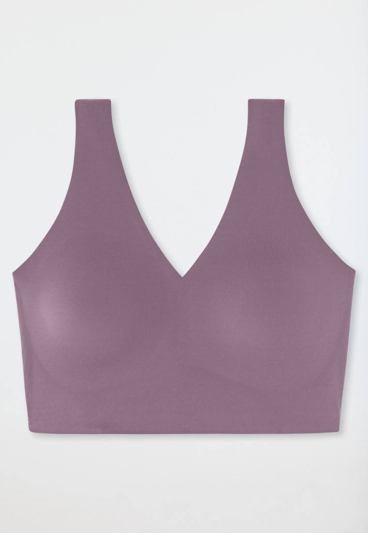 Schiesser Bustier Mikrofaser herausnehmbare Pads malve - Invisible Soft Im Verkauf
