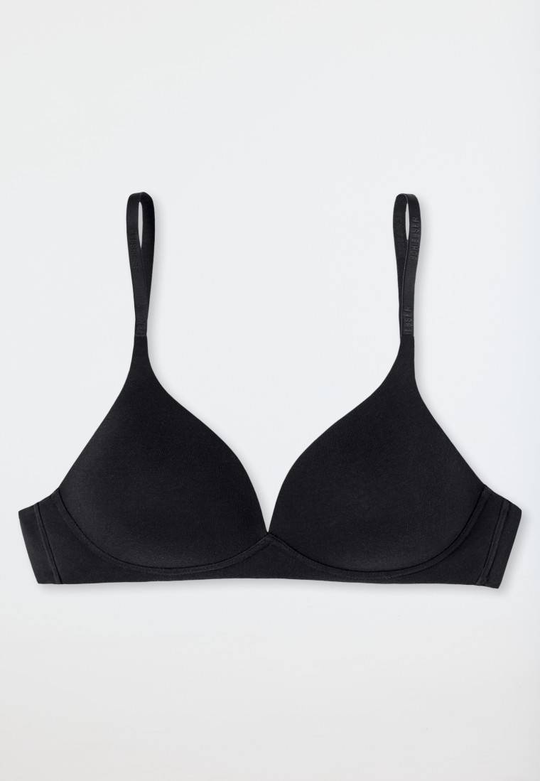 Schiesser Soft BH Organic Cotton mit Schale schwarz - 95/5 50% Rabatt für begrenzte Zeit