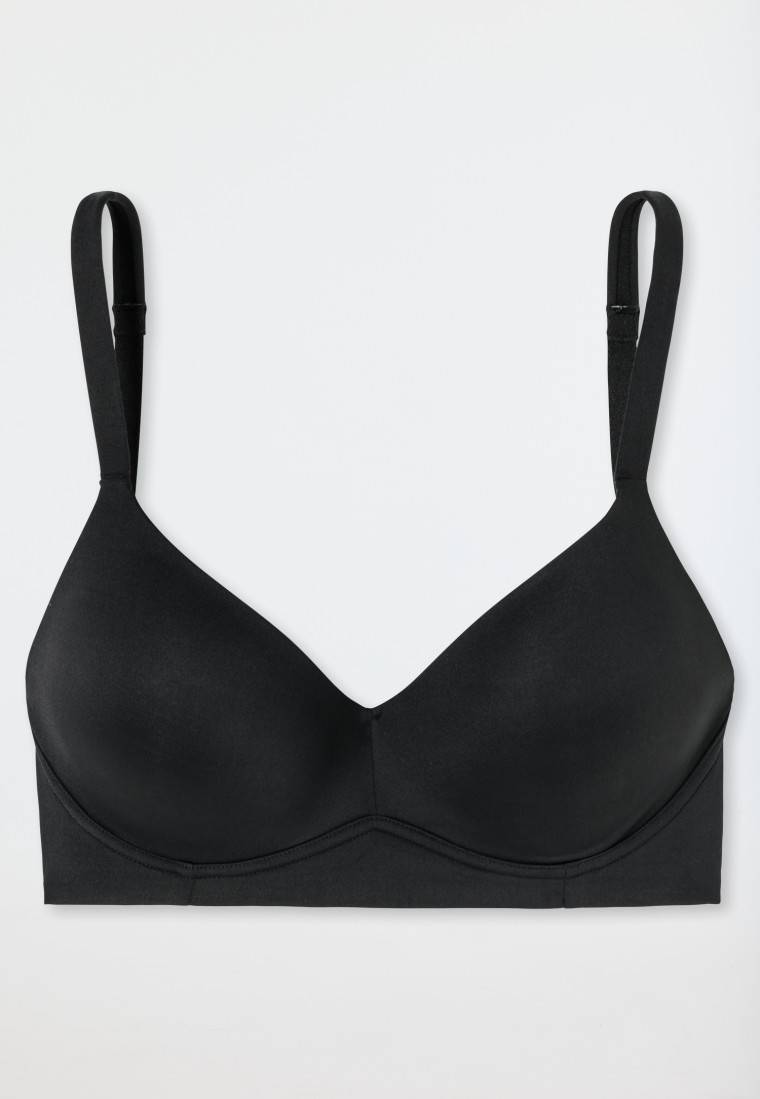 Schiesser Soft-BH mit Schale und gleitenden Cups schwarz - Unique Micro Rabatte dieses Monats