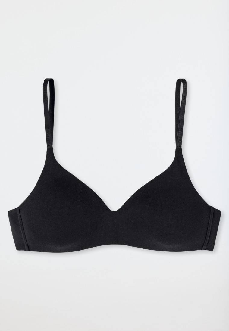 Schiesser Soft BH Organic Cotton gepaddet ohne Bügel schwarz - 95/5 Hotsell