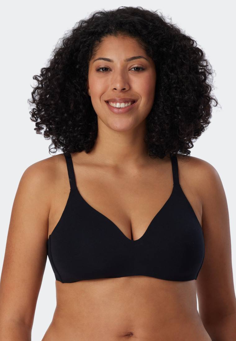 Schiesser Soft BH Organic Cotton gepaddet ohne Bügel schwarz - 95/5 Hotsell
