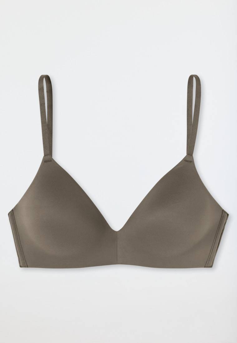 Schiesser Soft-BH gepadded ohne Bügel taupe - Invisible Soft Schlussverkauf