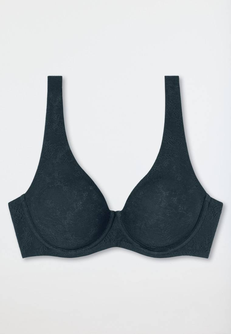 Schiesser Bügel-BH mit Spacer-Futter dunkelblau - Air Fabrik Onlineshop